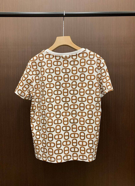Футболка Hermès женский бежевый 150478-2