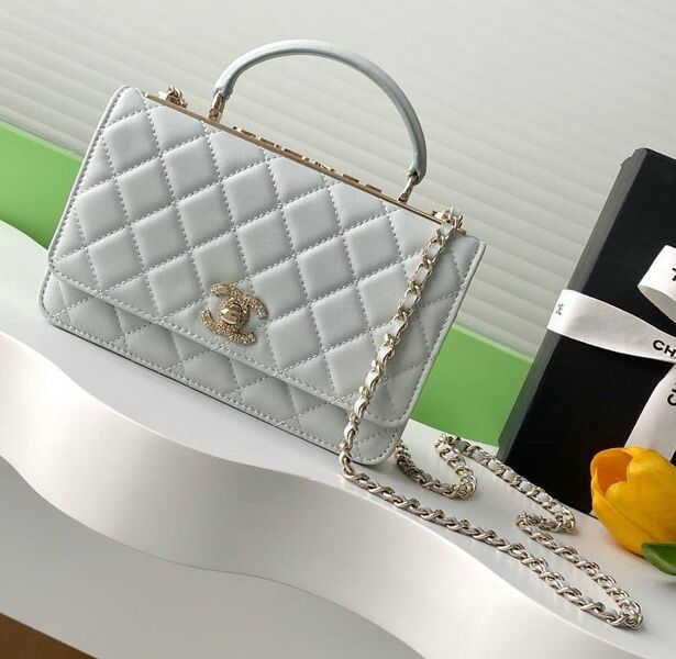 Сумка Chanel женский кожа графитовый 196552