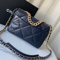 Сумка Chanel (30 см) женский кожа синий 73564-6