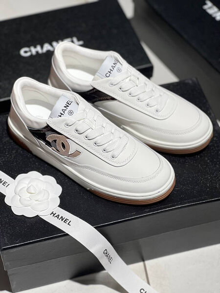 Кеды Chanel женский кожа белый 148008-3