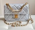 Сумка Chanel женский кожа бирюзовый 155755-1