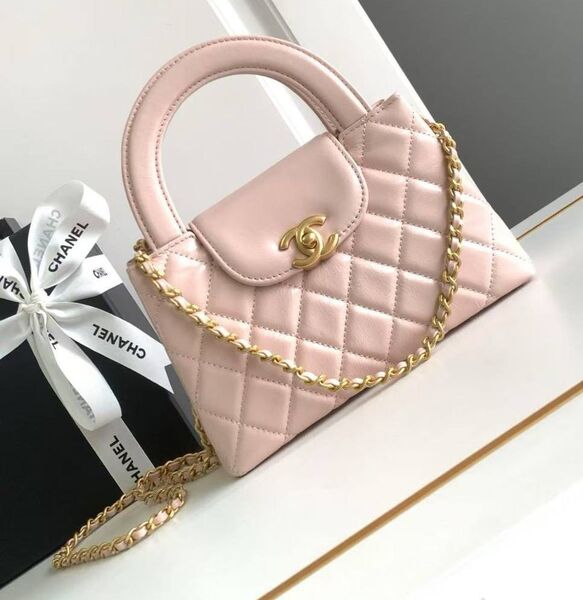 Сумка Chanel женский кожа розовый 198064