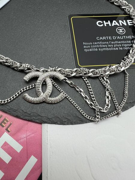 Колье Chanel графитовый 175347-3