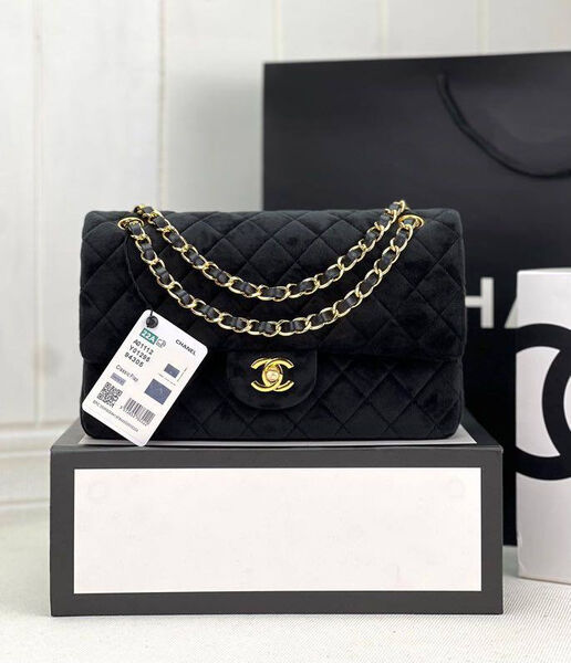 Сумка Chanel 2.55 женский замша черный 129076-3