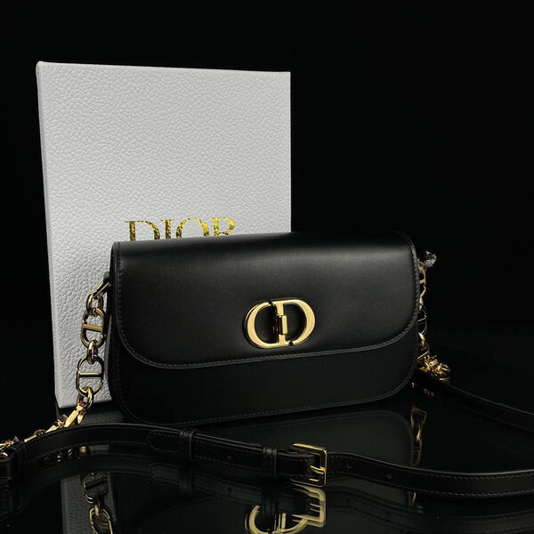 Сумка Christian Dior женский кожа черный 107011-2