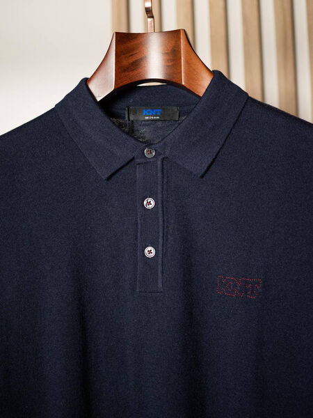 Мужское поло Kiton мужской синий 163508-3