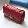 Сумка Chanel 2.55 женский кожа бордовый 167938-3