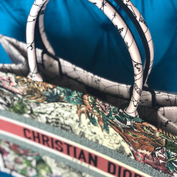 Сумка Christian Dior Book 36 женский текстиль бордовый 74173-2
