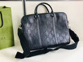 Мужской портфель Gucci мужской кожа черный 100068-2