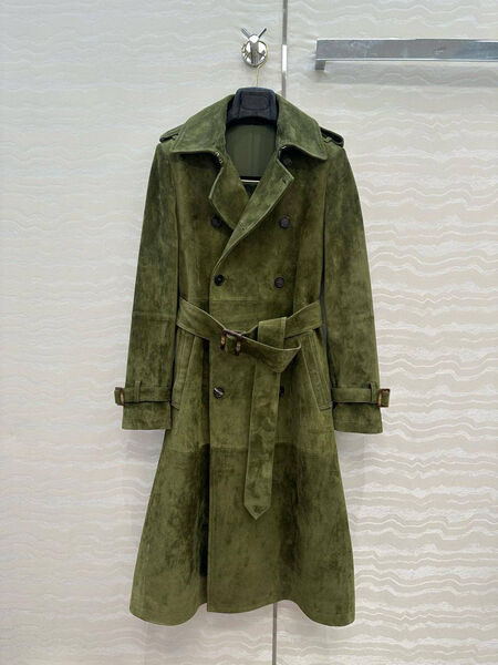 Плащ Ralph Lauren женский замша болотный 197887-2