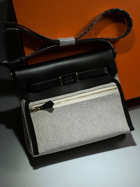 Сумка Hermèsherbag Mini женский кожа графитовый 191375-2