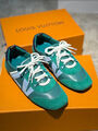 Кроссовки Louis Vuitton женский кожа бирюзовый 189580-4
