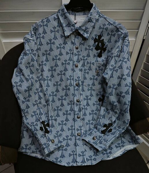 Рубашка Chrome Hearts женский графитовый 179314
