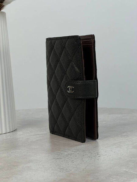 Кошелек Chanel женский кожа черный 153436-4