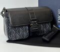 Мужская сумка мессенджер Christian Dior мужской кожа swift черный,белый 133563-1