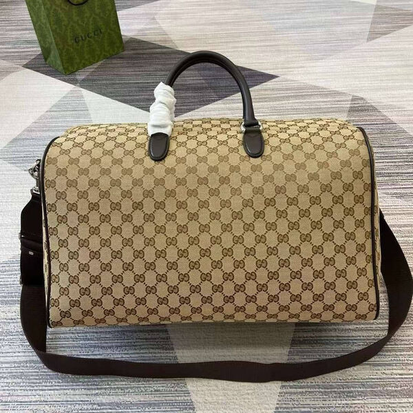 Дорожная сумка Gucci женский канва бежевый 164569-3