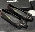 Балетки Chanel женский кожа черный 146300-1