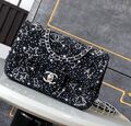 Сумка Chanel женский стразы черный 194342-1