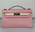 Сумка Hermèskelly 20 Pochette женский кожа розовый 138058-1