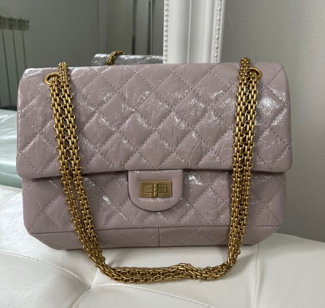 Сумка Chanel Vintage 28 см женский кожа розовый 102741