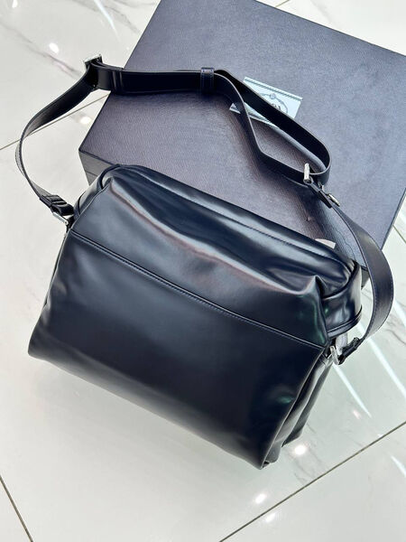 Мужская сумка мессенджер Prada мужской кожа черный 167082-7
