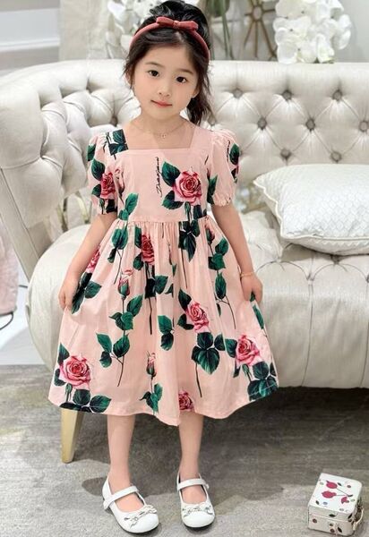 Детское платье Dolce & Gabbana оранжевый 193200