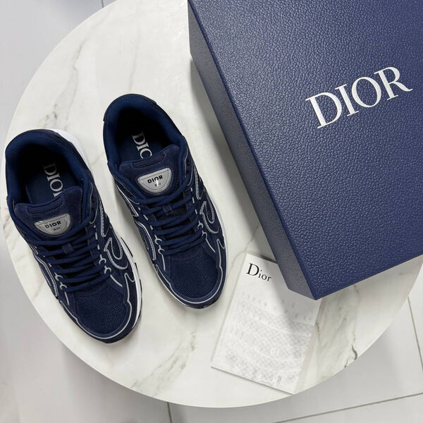 Мужские кроссовки Christian Dior мужской замша синий 184019-2