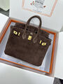 Сумка Hermès Birkin 25 женский замша 155734-2