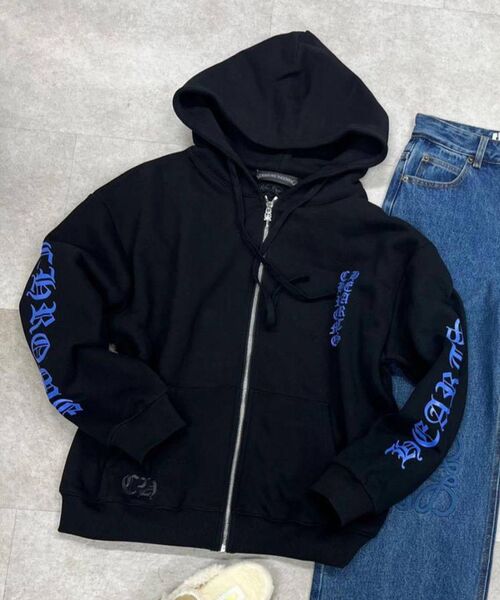 Худи Chrome Hearts женский черный 200943