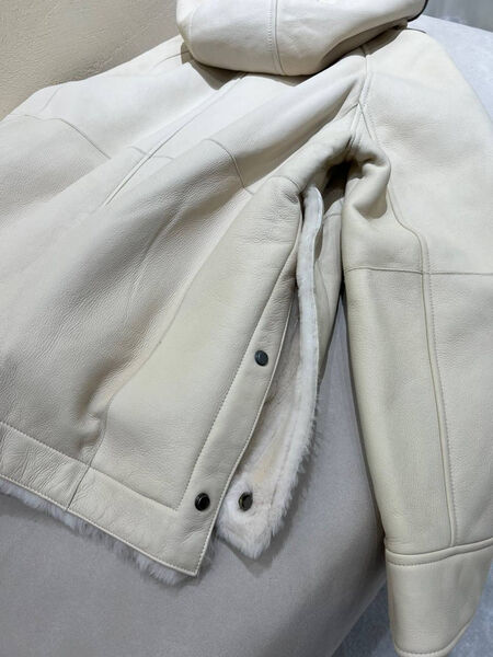 Дубленка Brunello Cucinelli женский графитовый 128510-6