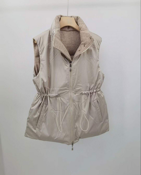Жилет двусторонний Loro Piana женский бежевый 22803-6