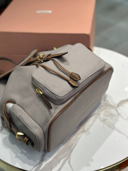 Рюкзак Miu Miu женский текстиль графитовый 191296-4