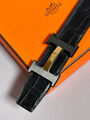 Мужской ремень Hermès мужской кожа черный 152897-4