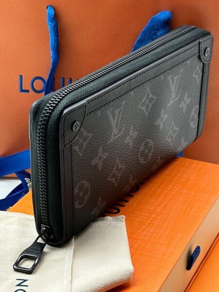 Мужской кошелек Louis Vuitton мужской кожа черный 108250-3