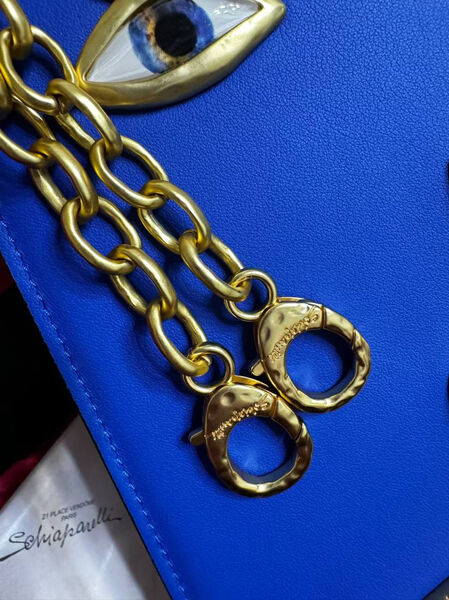Сумка Schiaparelli женский кожа синий 174281-5
