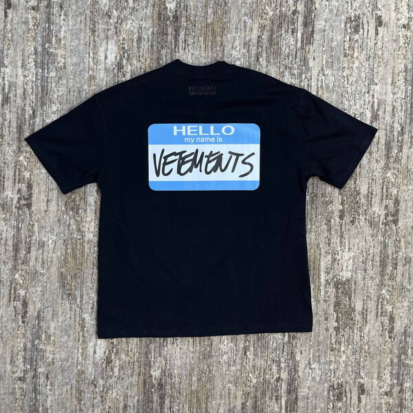 Мужская футболка Vetements мужской черный 152116-2