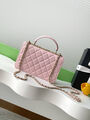 Сумка Chanel женский кожа розовый 196550-2