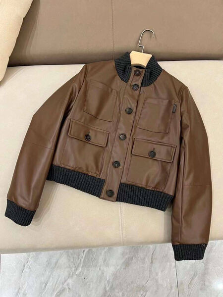Куртка Brunello Cucinelli женский кожа 138124-6