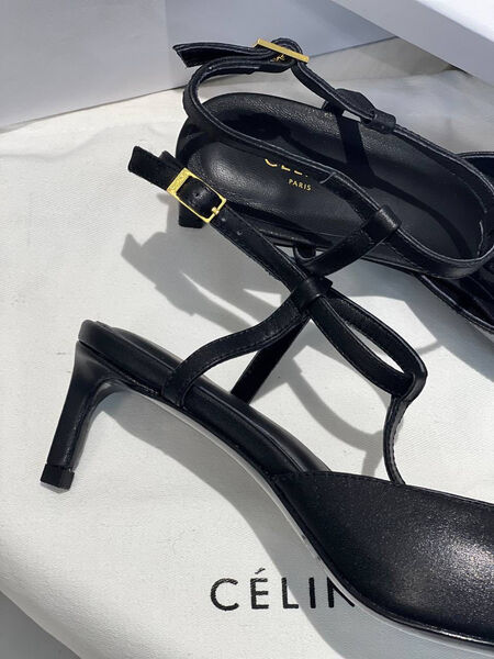 Туфли Celine женский кожа черный 104909-7
