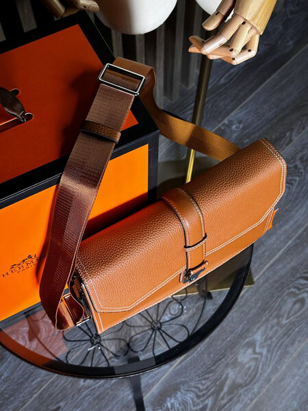 Мужская сумка мессенджер Hermès мужской кожа 134995-8