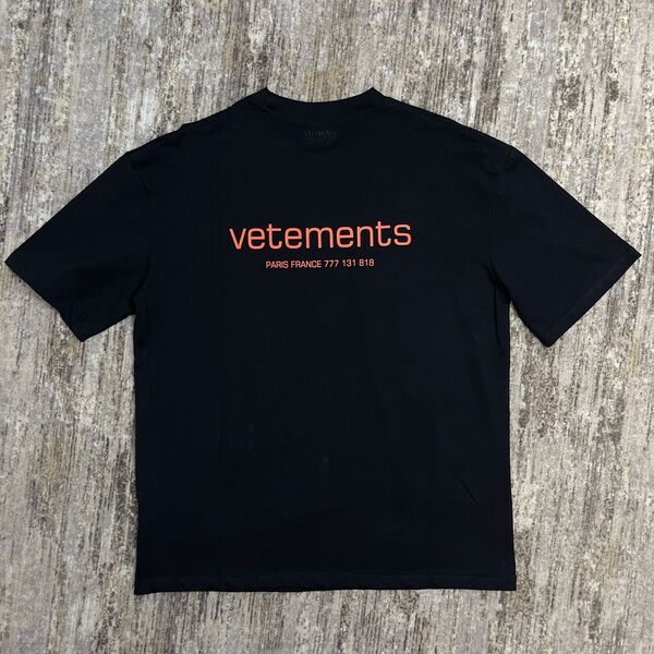 Мужская футболка Vetements мужской черный 143842-2