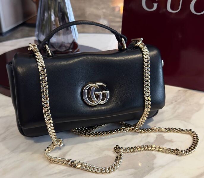 Сумка Gucci женский кожа черный 165828