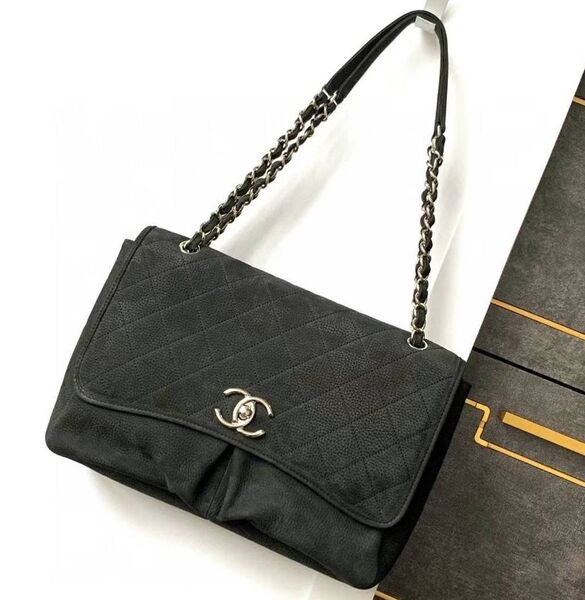 Сумка Chanel женский кожа черный 171795