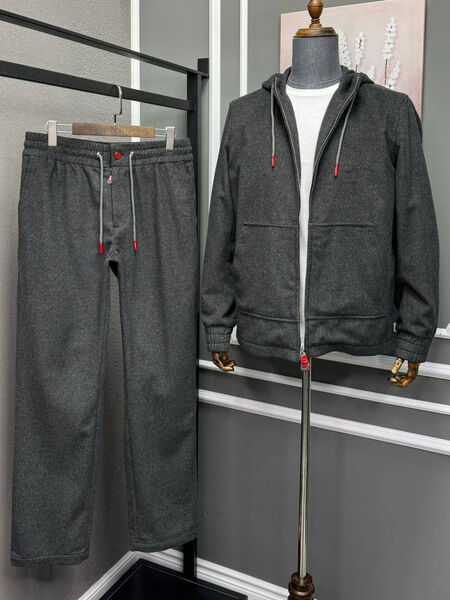Мужской костюм Kiton мужской графитовый 168102-9