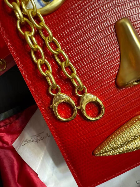 Сумка Schiaparelli женский кожа бордовый 174277-9