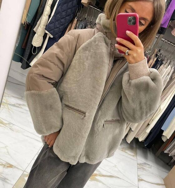 Пуховик Brunello Cucinelli женский графитовый 134069
