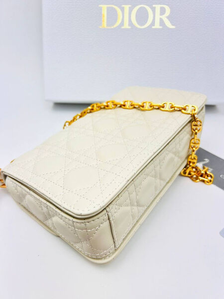 Сумка Christian Dior Jolie Top Handle женский кожа белый 150521-4