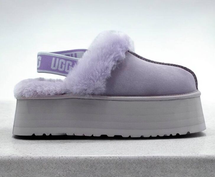 Угги Ugg Funkette Suede Platform женский замша фиолетовый 163188