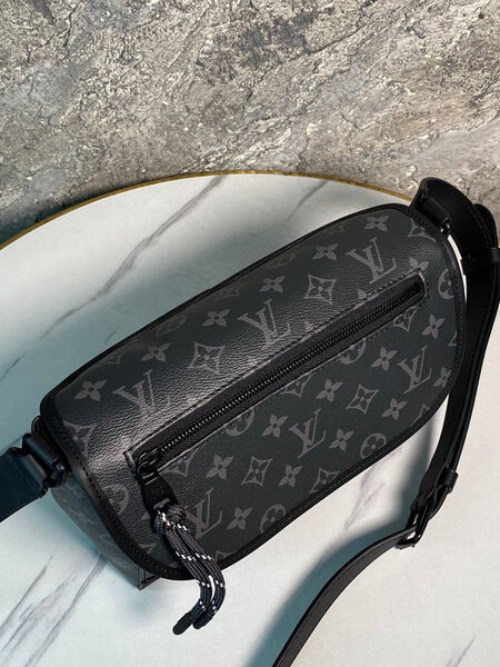 Мужская сумка мессенджер Louis Vuitton мужской кожа черный 169140-7