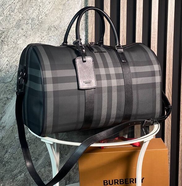 Дорожная сумка Burberry мужской канва графитовый 154003